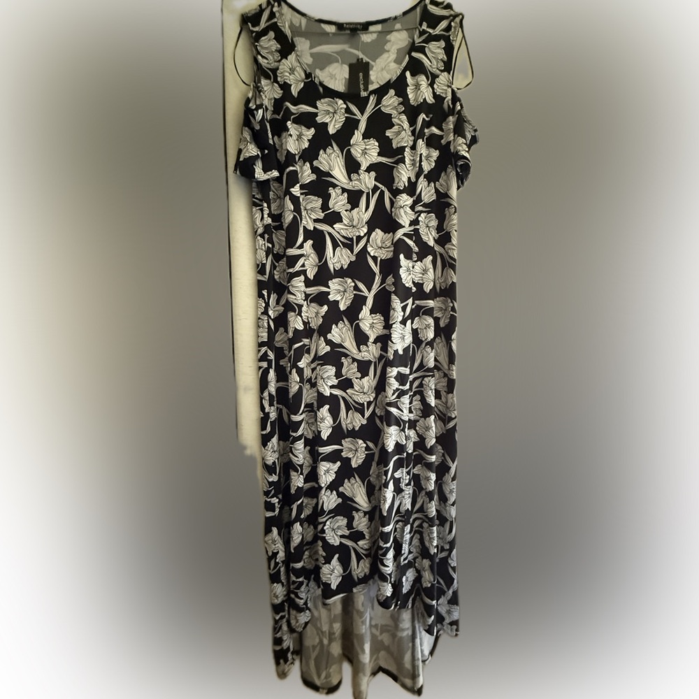 Cold Shoulder Full Length Maxi Dress